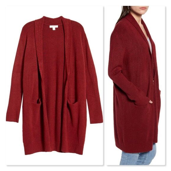 Treasure & Bond Rib Knit Detail Cardigan sz Medium - Picture 2 of 10